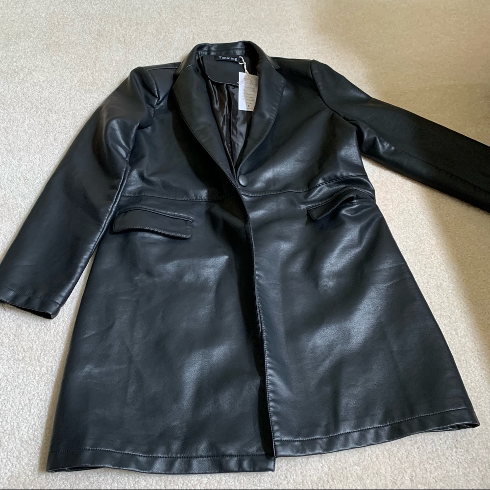 Black Long Leather Jacket